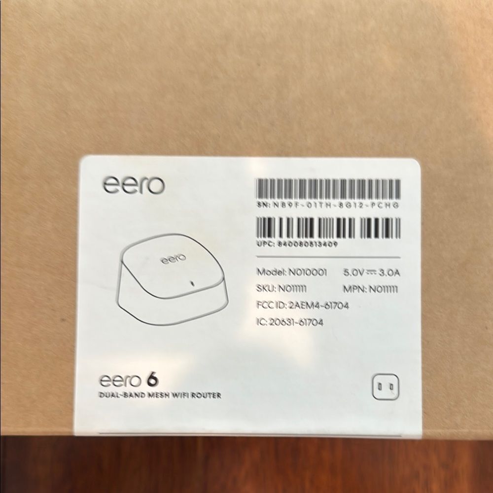 Eero 6 Mesh WiFi Router in White